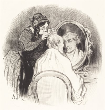 Ein Herr, den man zu sehr verjüngt von Honoré Daumier