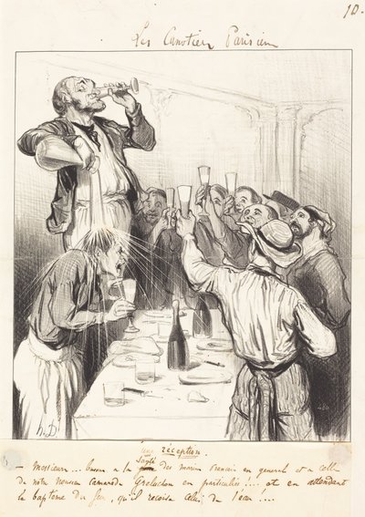 Ein Empfang von Honoré Daumier