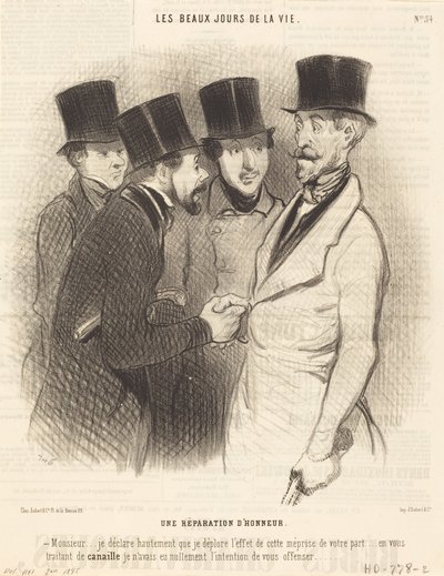 Eine Genugtuung von Honoré Daumier