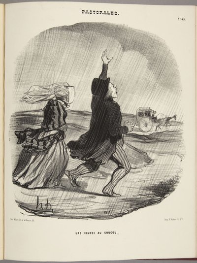 Ein Kuckucksrennen von Honoré Daumier