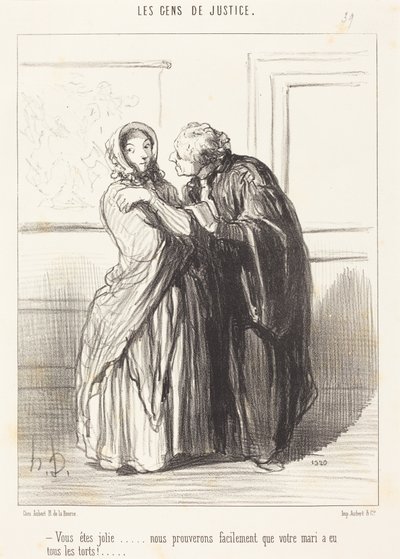 Sie sind hübsch ... von Honoré Daumier