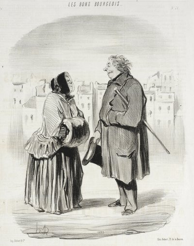 Sie sind immer noch galant!... von Honoré Daumier