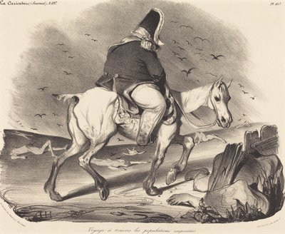 Reise durch die eifrigen Bevölkerungen von Honoré Daumier
