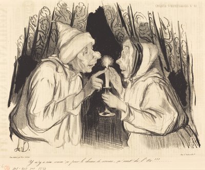 Es gibt nichts Besseres gegen Schnupfen... von Honoré Daumier