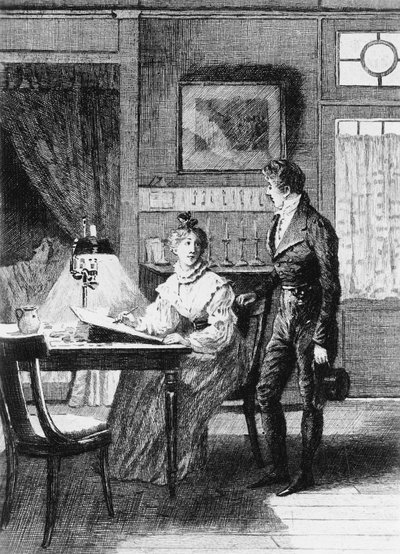 Illustration von Adrien Moreau für Das Chagrinleder von Honore de Balzac