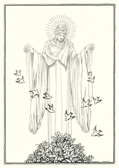 Illustration für die Bergpredigt (Gravur) von Horace J. Knowles