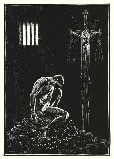 Illustration für die Bergpredigt (Gravur) von Horace J. Knowles