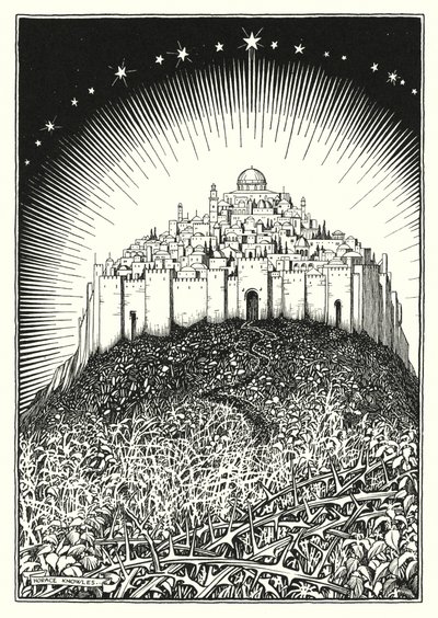 Illustration für die Bergpredigt (Gravur) von Horace J. Knowles