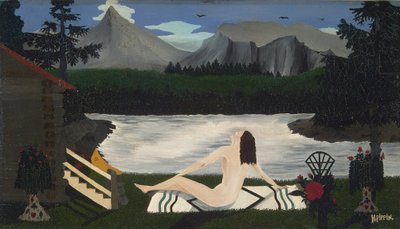 Dame des Sees, ca. 1936-39 von Horace Pippin