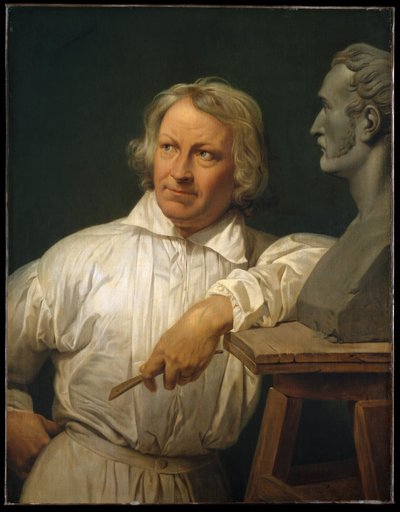 Bertel Thorvaldsen (1768–1844) mit der Büste von Horace Vernet von Horace Vernet