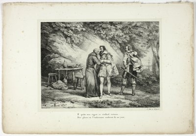 Er verlässt mit Bedauern diesen tugendhaften Greis... von Horace Vernet