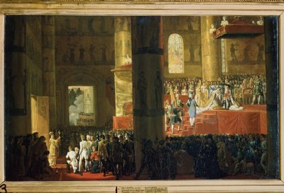 Die Krönung der Kaiserin Maria Fjodorowna am 5. April 1797 von Emile Jean Horace Vernet