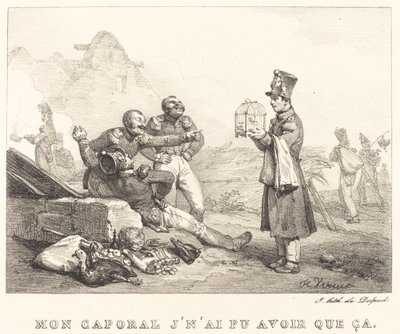 Mein Korporal, ich konnte nur das haben von Emile Jean Horace Vernet