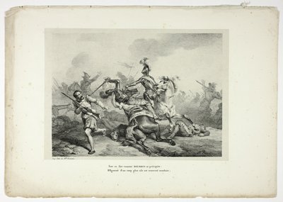 Sur ce fier ennemi BOURBON se précipite... von Horace Vernet