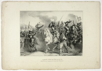 dieser strahlende Federbusch, der über meinem Kopf schwebt... von Horace Vernet