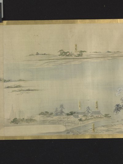 Drei Glücksgötter auf einem Vergnügungsausflug von Hosoda Eishi