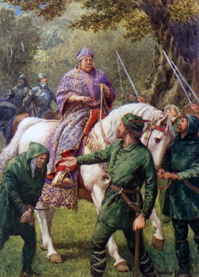 Robin Hood trifft den Bischof von Hereford von Howard Davie