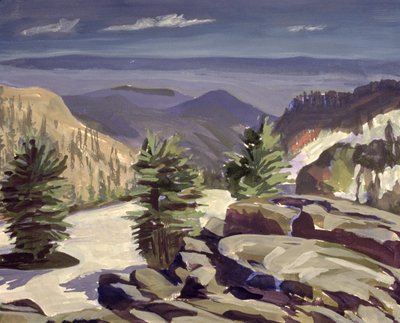 Bergblick, im Lassen Volcanic National Park, 2000 von Howard Ganz