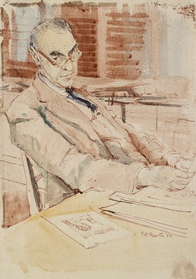 Porträt von Sir Karl Theodore Parker, CBE von Hubert Andrew Freeth