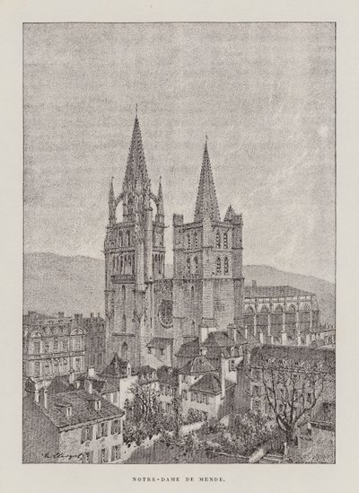 Notre-Dame De Mende von Hubert Clerget