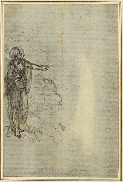 Studie zu Lucains "La Pharsale", Canto I, Stehende weibliche Figur von Hubert Francois Gravelot