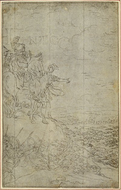 Studie zu Lucains "La Pharsale", Canto VII von Hubert Francois Gravelot