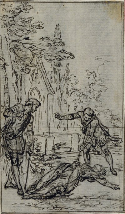 Studie für Vignette in Voltaires "La Pucelle d