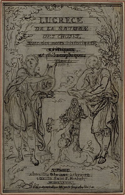 Studie für die Vignette-Frontispiz von Lucretius