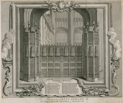 Das Denkmal von König Edward IV von Hubert Francois Gravelot