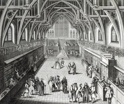 Westminster Hall, Der erste Tag des Semesters, Ein satirisches Gedicht, 1797 graviert von C. Mosley von Hubert Francois Gravelot