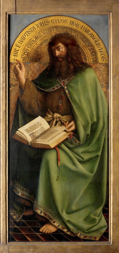 Johannes der Täufer (Detail) von Hubert & Jan van (1390 1441) Eyck