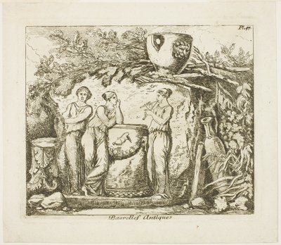 Antikes Basrelief von Hubert Robert