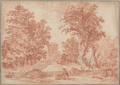 Italienischer Park mit einem Tempietto von Hubert Robert