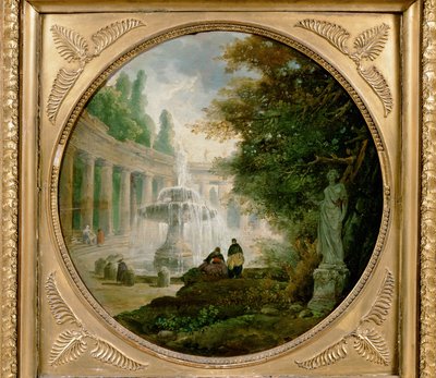 Park mit Brunnen von Hubert Robert