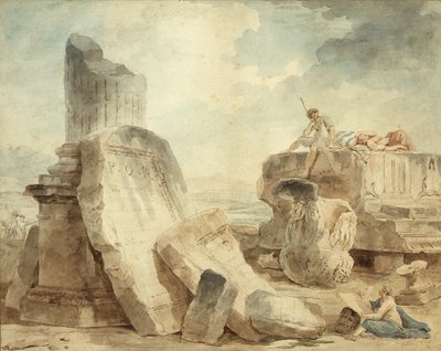 Ruinen mit Figuren von Hubert Robert