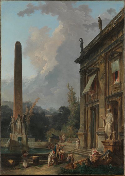 Wandernde Spielleute von Hubert Robert