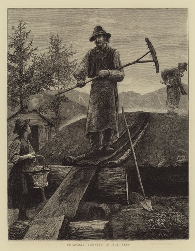 Köhler in den Alpen von Hubert von Herkomer