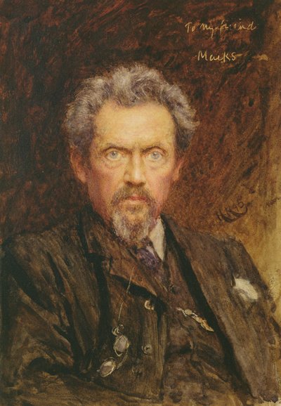 Porträt von Henry Stacy Marks, 1890 von Hubert von Herkomer