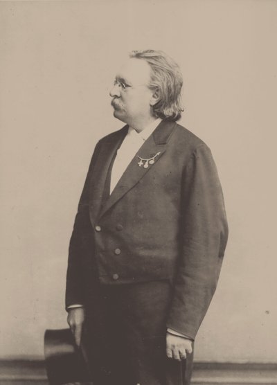 Porträt des Organisten und Komponisten Edmund Kretschmer 1830-1908 von Höffert