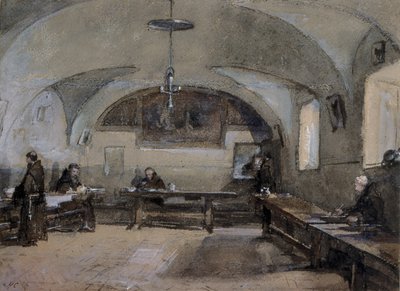 Innenraum des Kapuzinerklosters in Albano von Hugh Carter