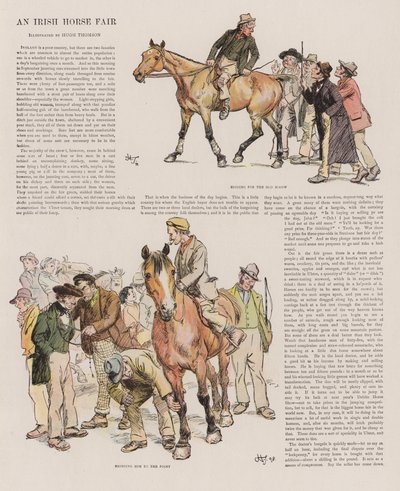 Ein irischer Pferdemarkt von Hugh Thomson