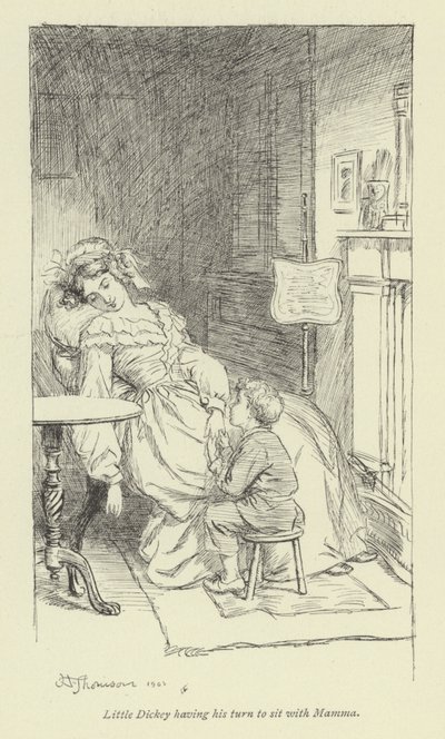 Illustration für Amos Barton von George Eliot von Hugh Thomson