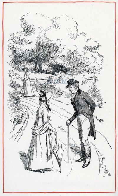 Illustration für "Emma" von Jane Austen von Hugh Thomson