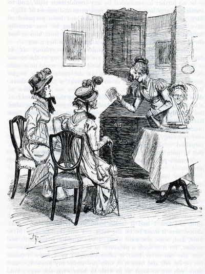 Illustration für "Emma" von Jane Austen von Hugh Thomson
