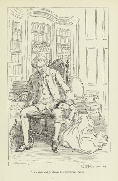 Illustration für Mr. Gilfils Liebesgeschichte von George Eliot von Hugh Thomson