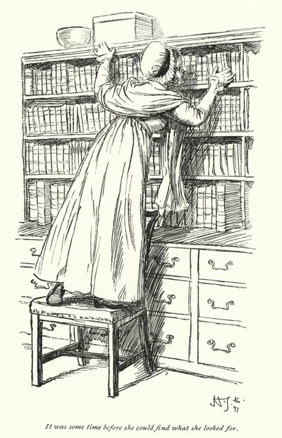 Illustration für Northanger Abbey von Jane Austen (Lithografie) von Hugh Thomson