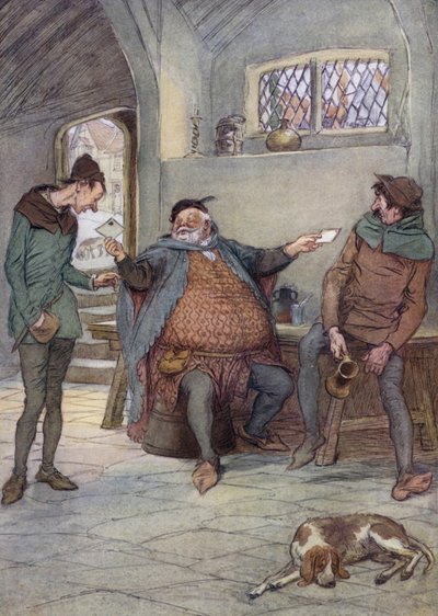 Illustration für Die lustigen Weiber von Windsor von Hugh Thomson