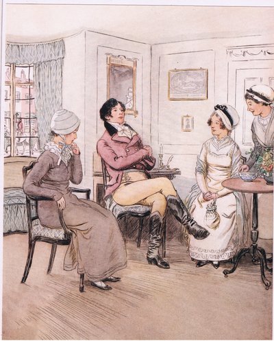 Valentine: "Es tut mir leid, dass sie nicht da sind, Patty, aber ich werde auf ihre Rückkehr warten". von Hugh Thomson