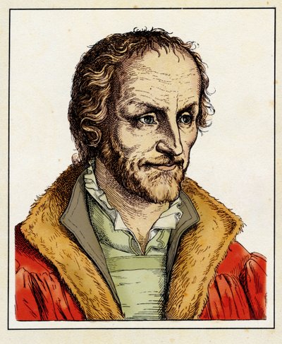 Philipp Melanchthon - Filippo MELANTONE (1497-1560), 1854 (Gravur) von Hugo Bürkner
