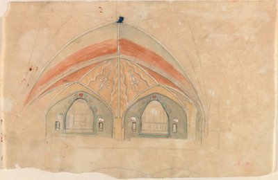 Radnetzspinne, Skizze für die Kathedrale von Tampere von Hugo Simberg